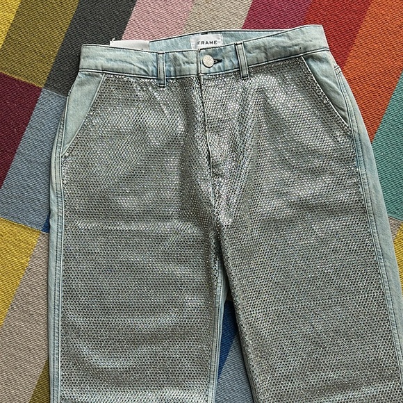 Frame Atelier Le Jane Crystal Jeans size 29 straight leg - Picture 5 of 11